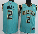 Hornets 2 LaMelo Ball Teal 2020-21 City Edition Swingman Jersey,baseball caps,new era cap wholesale,wholesale hats